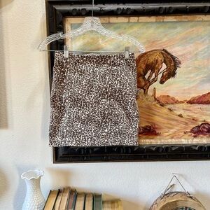 Free People Mini Skirt Size 0 Neutral Tan and Brown